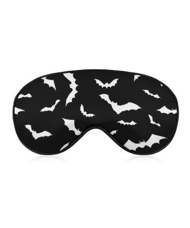 Sleep Mask Halloween Swarm Bat Eye Mask with Adjustable Strap for Sleeping Spooky Dark Eye Sleep Shade Cover Blocks Light Reduces Puffy Eyes Gifts