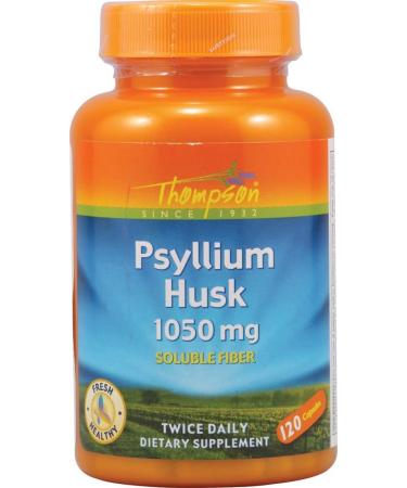 Thompson Psyllium Husk Veg Cap (Btl-Plastic) 1050mg 120ct - Buy Online on GoSupps.com