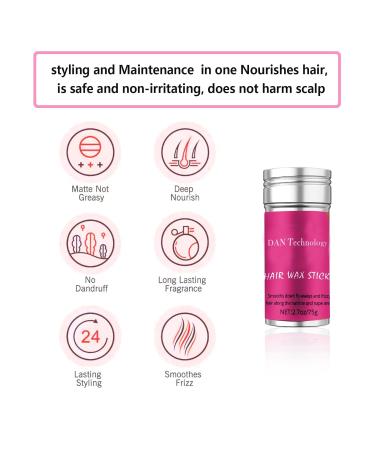 DAN Technology Hair Wax Stick for Women - Tame Frizz & Smoothing Flyaways International Shipping (2.7 oz - Buy Online on GoSupps.com