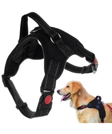 Dog harness dogs of dogs large dogs chest tableware running dishes large dogs reflective soft padded adjustable anti-train extra handle