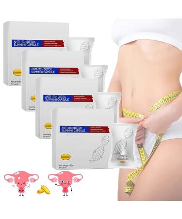 SLIMFUSETM Anti-Itch Detox Slimming Capsule 2/3/4BOX Anti-Itch Detox Slimming Capsule SLIMFUSE C psula Adelgazante Detox Anti-Picaz n- 1box/10pcs (4BOX/40PCS)