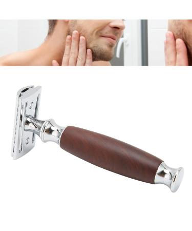 Premium Zinc Alloy Razor Planer for Men - Classic Wooden Handle Travel-Friendly Design Double Cutting Safety Knife - Perfect Manual Shaving Experience - Buy Online on GoSupps.com