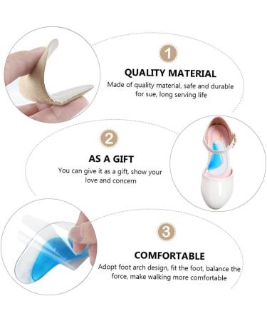 NOLITOY 8 Pairs Kids Arch Support Shoe Inserts - High Heel Comfort & Cushioning - Gel Arch Pads for Foot Correction - Buy Online on GoSupps.com
