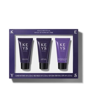 Keys Soulcare Soulcare Set Trio Includes Golden Cleanser Harmony Mask & Body Cream Cleanses Moisturizes Calms & Soothes Skin + Body Cruelty-Free