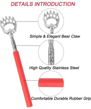 Buy Wovte Telescopic Back Scratcher with Bear Claw | Adjustable & Durable | International Shipping - Buy Online on GoSupps.com