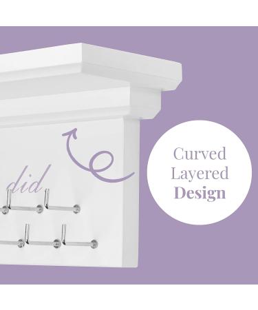 Medal Hanger & Trophy Shelf & Ribbon Holder for Girls - 2FT Simple Design Rack with Strong Hooks - Displaying Awards from Sports with Motivational Phrase - Buy Online on GoSupps.com