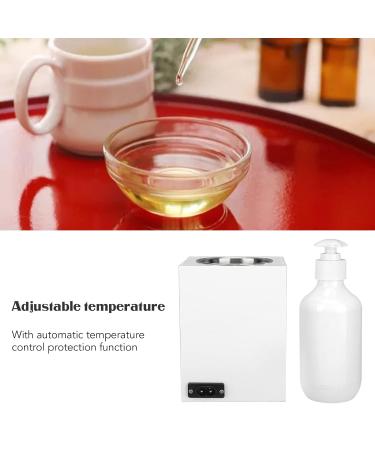 Pro Massage Oil Heater - Fast Heat Lotion Warmer for Salon & Barber Shops | Single Bottle Aluminum Alloy | White - Buy Online on GoSupps.com