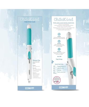 Conair OhSoKind 1-Inch Curling Iron with Silicone Clip - Ideal for Fine Hair - Classic Curls for Short, Medium, and Long Hair - Buy Online on GoSupps.com