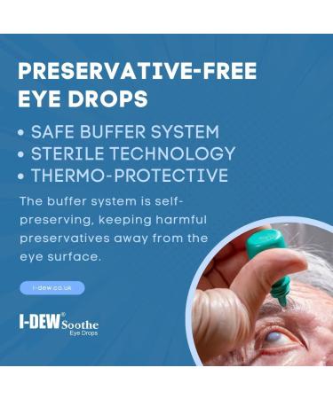 I-Dew Soothe Daytime Eye Drops 10ml - Hypromellose Drops for Dry Eyes - Contact Lens Friendly - Reduces Eye Dryness - Long-Lasting Relief - Buy Online on GoSupps.com