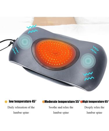 RKXKJ Lumbar Spine Supporter & 6-Speed TENS Massage Device | Waist-Back Traction 3 Heat Levels & Smart 10-Minute Timer for Relaxation - Buy Online on GoSupps.com