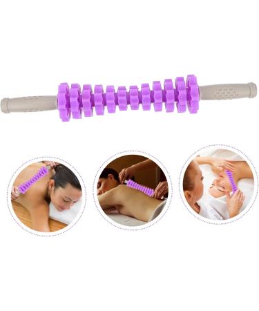 Healvian Yoga Massage Roller Stick | Deep Tissue Muscle Relief | International Shipping | 43.5x7cm Violet Steel Tube Magic Wand - Buy Online on GoSupps.com