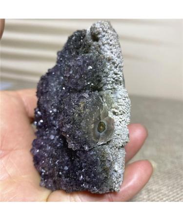 Natural Stones Amethyst Crystal Agate Geode Section Minerals Specimen Spiritual Druzy Wicca Gift Ornments for Home Decoration - Buy Online on GoSupps.com