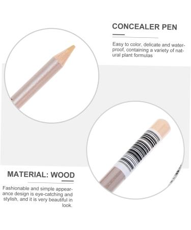 SKISUNO 4pcs Concealer Pen Highlighter Stick Eraser Concealer Cover up Makeup Concealer Eye Circle Wooden Assorted Color - Buy Online on GoSupps.com