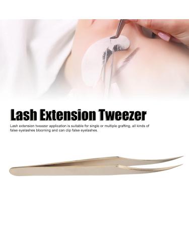 Professional Stainless Steel Eyelash Extension Tweezers - Curved for Voluminous Applications - Buy Online on GoSupps.com