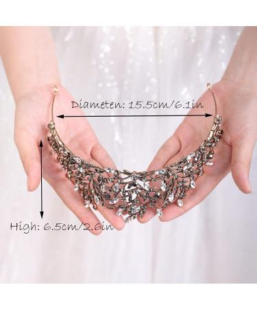 JWICOS Birthday Tiara Grad Crown - White and Black Pageant Gift for Stage Productions - Buy Online on GoSupps.com