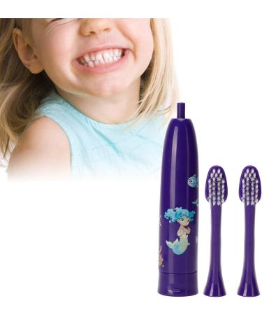 Buy Mermaid Lila Electric Children's Toothbrush - Waterproof Cartoon Design 6000 Strokes International Shipping - Buy Online on GoSupps.com
