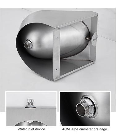 Men's Urinal Wall Mounted Sensor Urinal Commercial Men's Adult Urinal Stainless Steel Urinal Bathroom Toilet High-Efficiency Flushing Urinal Urinal for Bar/Airport (Black Ground Drainage) - Buy Online on GoSupps.com
