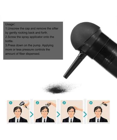 KOSDFOGE Hair Fiber Applicator Fiber Applicator for Hair Building Fibers Nozzle Hair Thickening Tools - Buy Online on GoSupps.com