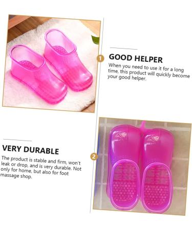 IWOWHERO 1 Pair Foot Bath Shoes Home Foot Bath Bucket Foot Spa Boots Feet Pedicure Slippers Foot Bucket Basin Shoe Slipper Sandal Slippers Mitaine Foot Bath Tool Soak Small Size Pvc Pie Man 26.3x11cm Rosy - Buy Online on GoSupps.com
