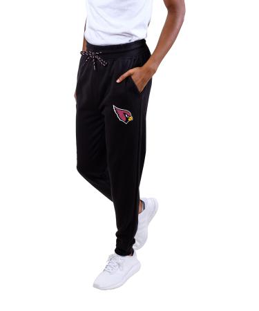 NFL Men's Jogger Pants ACTIVE Basic Fleece Sweatpants Team Logo Dark Arizona Cardinals L