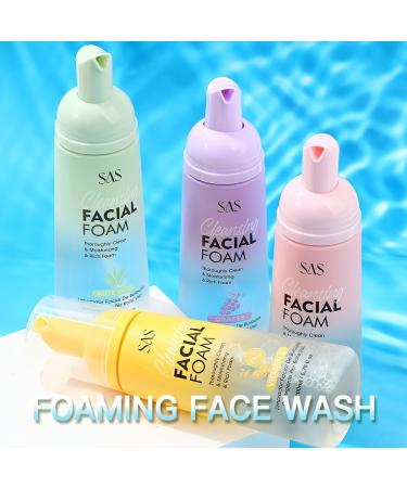 Lightweight Foamy Facial Cleanser | Gentle Soap-Free Face Wash for Sensitive Skin | Hypoallergenic & Replenishing Formula with Grapes & Grapefruit - Buy Online on GoSupps.com