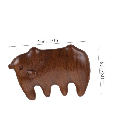 Beaupretty Sandalwood Beard Comb - Wide Tooth Hedgehog Ridge Hair Pick for Gentle Massage | Premium Wooden Kamm Tool for Men & Women - Buy Online on GoSupps.com