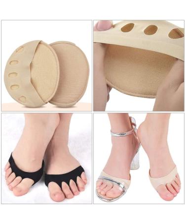 4 Pairs High Heels Forefoot Pads & Sleeves - Comfortable Footies Socks for Women - Buy Online on GoSupps.com