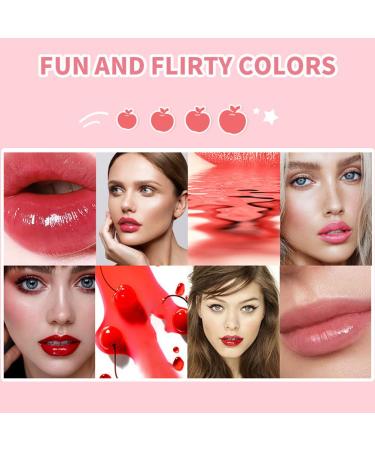 Korean Lip Tint Stain Set | Plumping Glossy Lip Gloss | Long Lasting Mini Liquid Lipstick | 02 STRAWBERRY & 04 CHERRY - Buy Online on GoSupps.com