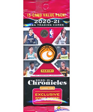 2020/21 Panini CHRONICLES Basketball EXCLUSIVE JUMBO FAT CELLO Factory Sealed Pack with 15 Cards! Look for Rookies & Autos of Lamelo Ball, Anthony Edwards, Tyrese Haliburton & Many More! WOWZZER!