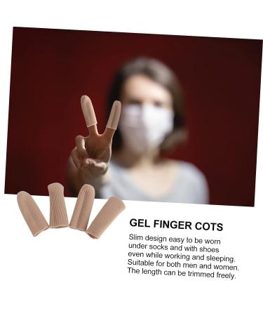 Healeved 2 Pairs Finger Guard Silicone Gel Protector Sleeves for Finger and Toe - Makeup Pearlescent - Buy Online on GoSupps.com