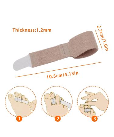 Viksaun 10-Pack Hammer Toe Bandage & Corrector - Spreader for Crooked & Overlapping Toes | Optimal Toe Alignment & Comfort - Buy Online on GoSupps.com