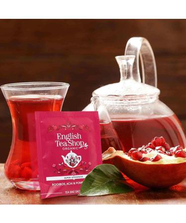  English Tea Shop English Tea Shop - Rooibos Acai berries and organic pomegranate - Organic tea without theine - Box of 20 rooibos infusion bag - Buy Online on GoSupps.com