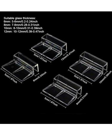 10pcs Universal Lid Clips for Rimless Aquariums - 6mm Aquarium Cover Clips for Acrylic and Glass Tanks - Buy Online on GoSupps.com