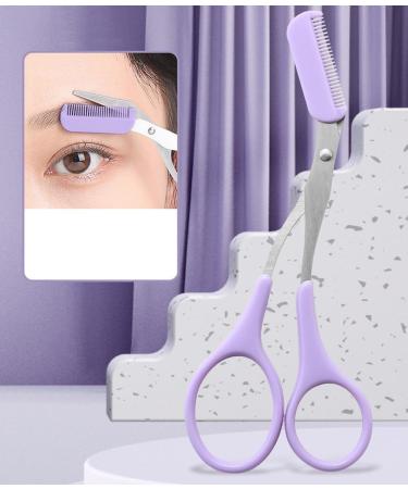 Classic Precision Slant Eyebrow Tweezer Eyebrow Scissors Hair Removal Tweezer with a Bag for Women and Men Professional Precision Tweezers for Eyebrows(Purple) - Buy Online on GoSupps.com
