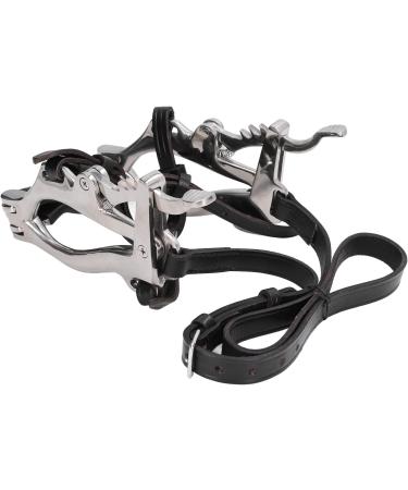Household Garden Products Horse Mouth Speculum Angle Stainless Steel Dentistry Veterinary Cups Upper Lower Jaws with PU Leather Straps - Buy Online on GoSupps.com