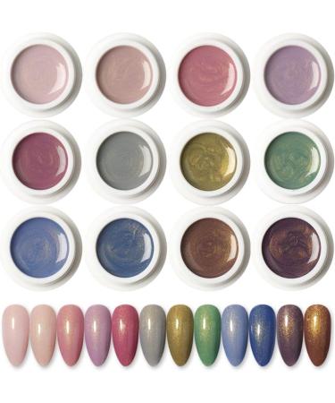 Ranvi Nail Polish Set Quicksand Gold Nail Polish for Family Party Professional Nail Salon (6 Boxes of Nail Polish 2 Brushes) Style 1 Nail polish 1 - Buy Online on GoSupps.com