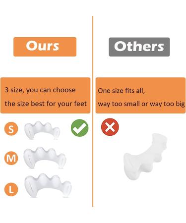 KIYOKI Toe Separators Bunion Corrector for Women/Men - Foot Alignment Spacers for Bunions, Hammertoes, Plantar Fasciitis - Hallux Valgus Relief - Medium - Buy Online on GoSupps.com