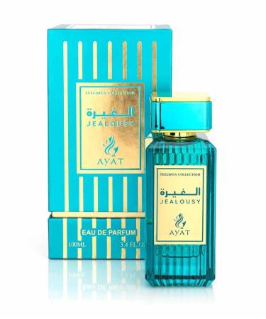 Eau de Parfum FEELINGS 100ml Ayat Perfumes - Made in Dubai With Notes of Rose Vanilla Oud Musk and Woody - EDP Oriental Perfect For Women And Men (Jalousy)
