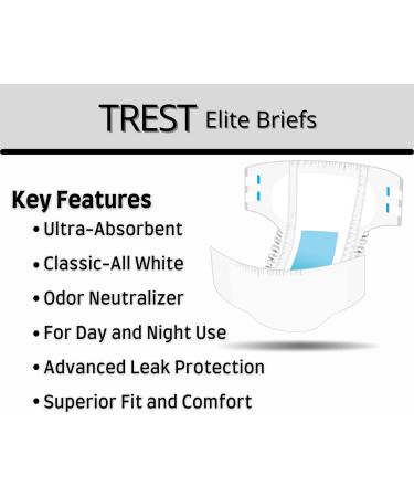 TREST Elite Briefs (Large) - Pack of 10 | Size Large Briefs for Maximum Comfort - Buy Online on GoSupps.com