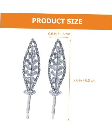 Ipetboom 2 Pairs Rhinestone Hair Clip Floral Headpiece Highlights Hair Dye Kit Leaves Hair Clilps Wedding Hair Accessories Wedding Hair Clip Bridal Hair Pin Wild Zinc Alloy Bride Bang Clip - Buy Online on GoSupps.com