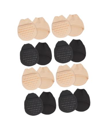 FRCOLOR 8 Pairs Forefoot Socks Toe Tip Socks for Women Boots for Women with Heel High Heel Sandals for Women Toe Topper Socks Half Toe Socks High Heel Sponge Summer