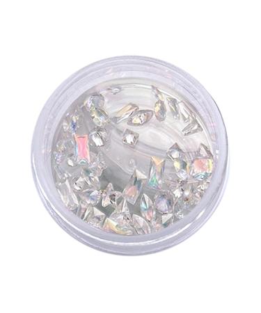 FEIlei 50PCS 3D Zircon Nails Rhinestones Jewelry DIY Professional Parts Nail Art