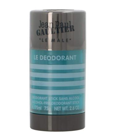 Jean Paul Gaultier Le Male Alcohol Free Deodorant Stick for Men  2.6 Ounce  Multicolor