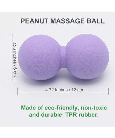 Happystream Hard Peanut Massage Ball - Double Lacrosse Deep Tissue Roller for Physiotherapy & Muscle Relaxation - Buy Online on GoSupps.com
