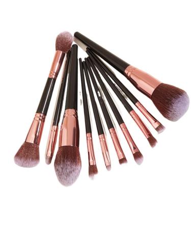 10 pieces of black makeup brush set super large including foundation make-up brush brush(Uniform size D) Uniform size D