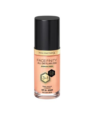 Max Factor Facefinity 3-in-1 All Day Flawless Liquid Foundation SPF 20 - 32 Light Beige 30 ml Light Beige 30.00 ml (Pack of 1) - Buy Online on GoSupps.com