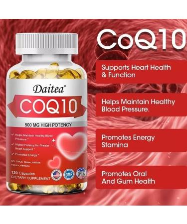 CoQ10 - CoQ10 Co-Enzyme Pure Ubiquinone CQ10 500mg Vegan Capsules - Buy Online on GoSupps.com