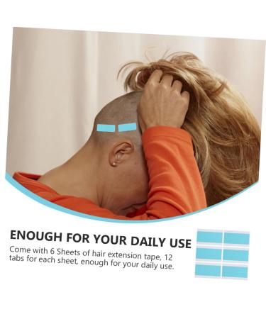 Angoily 6 Sheets double sided sticker double sided tape Adhesive strip Accessories wig adhesive tape patch hair extensions supplies pu water proof film Reissue block - Buy Online on GoSupps.com