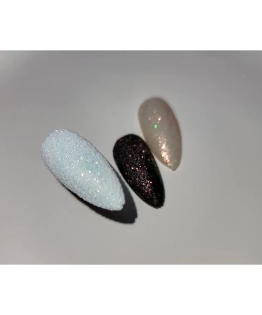 0.2mm Shimmer White Rainbow Nail Glitter - Holographic Sugar Coating Effect Powder for Nail Art - Buy Online on GoSupps.com