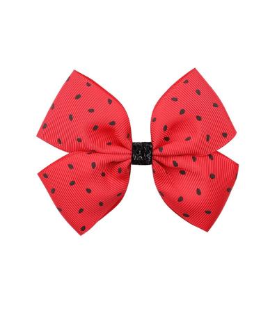 Watermelon Bow Hair Clips - Set of 6 Cute Fruit Hairclips for Girls - BBG22 - Buy Online on GoSupps.com
